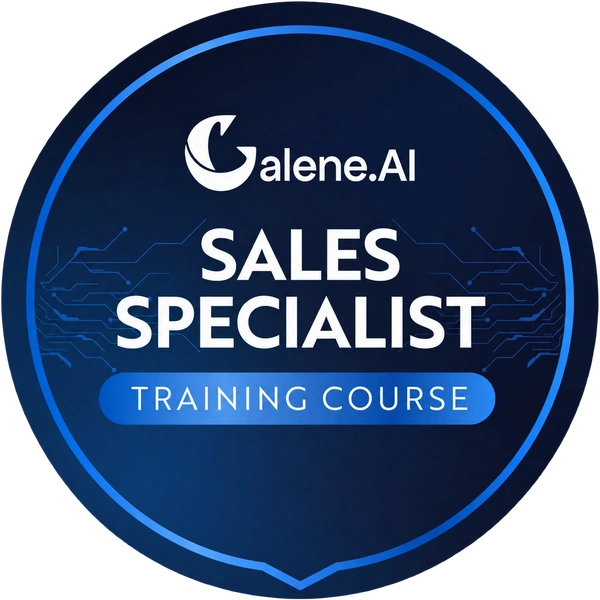 Galene.AI Sales Specialist certification badge